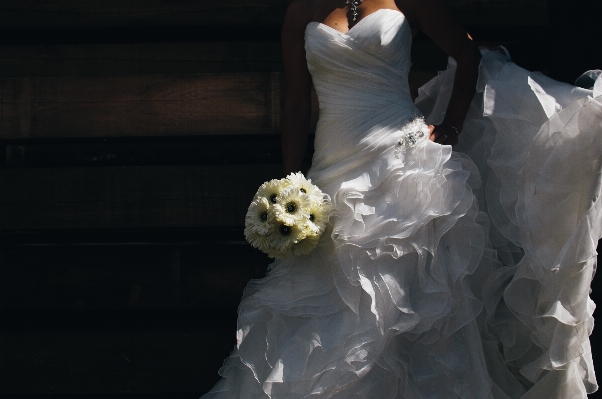 Woman white flower wedding Photo