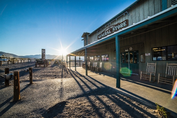 Night desert train transport Photo