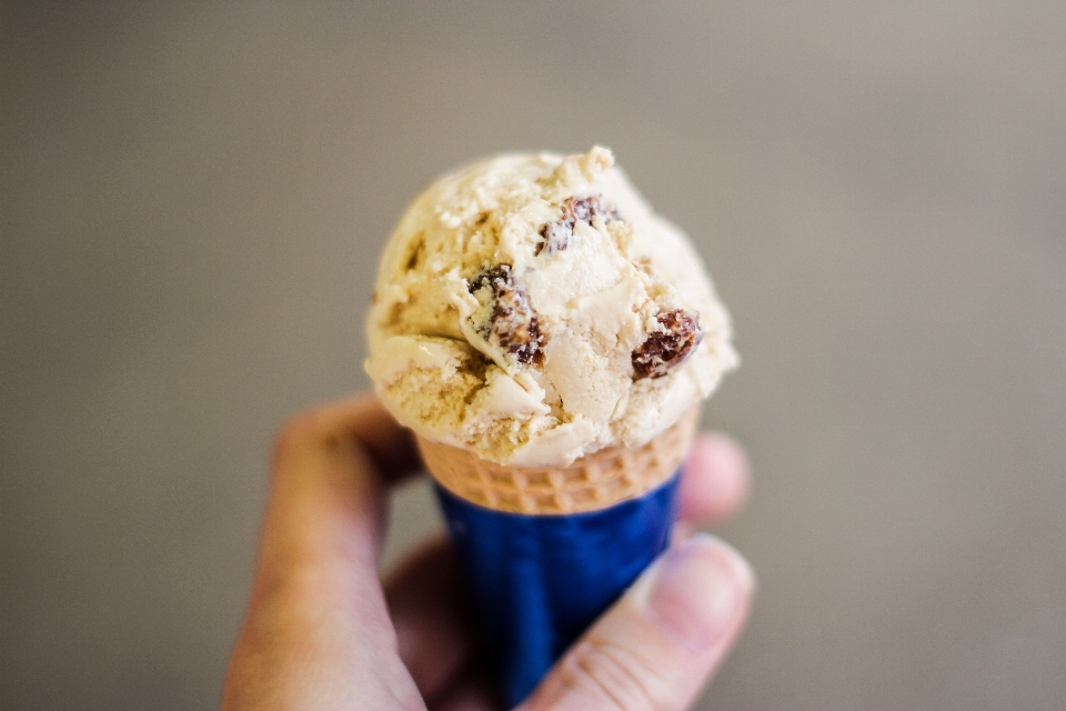 Food produce baking ice cream