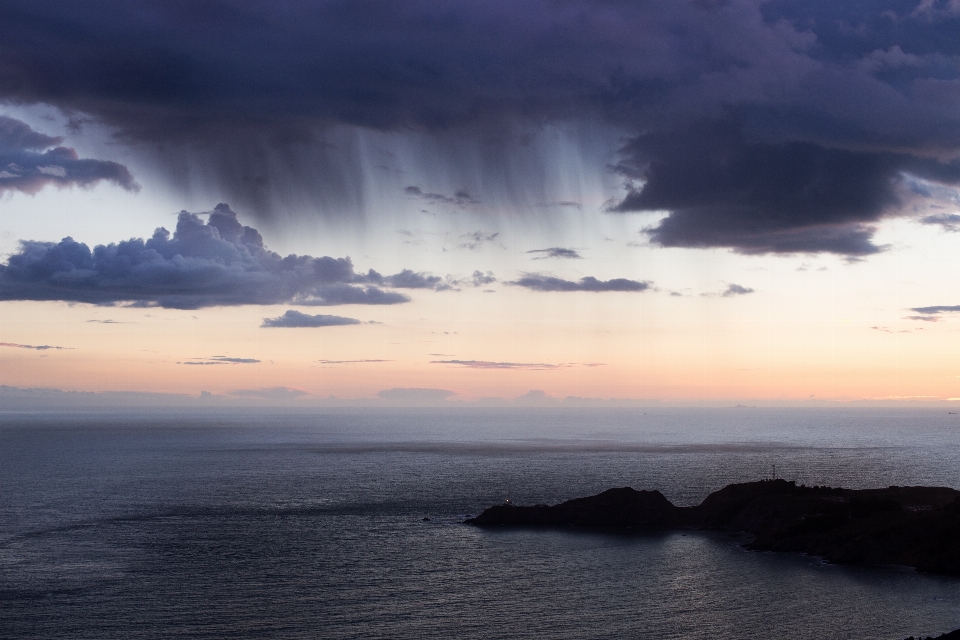 Mar costa océano horizonte