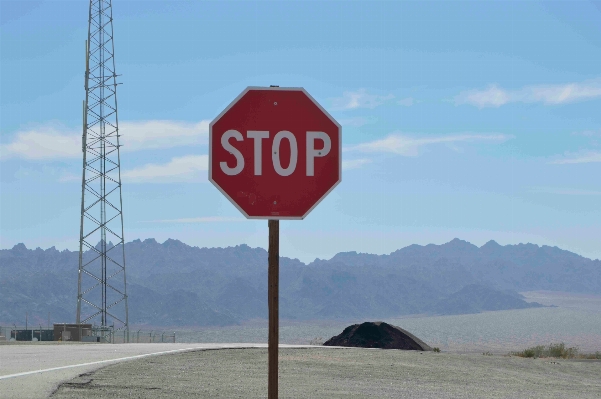 Sign signage stop traffic Photo