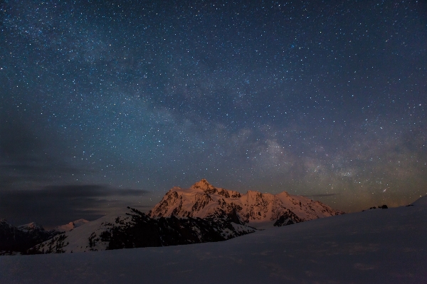 Mountain snow winter sky Photo