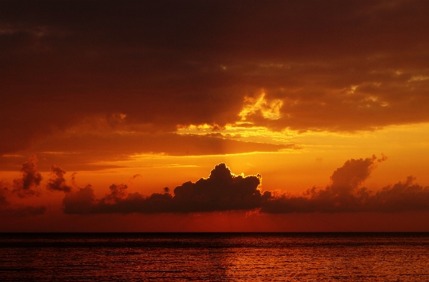 Sea ocean horizon cloud Photo