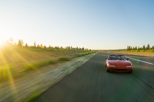 Sun road car morning Photo