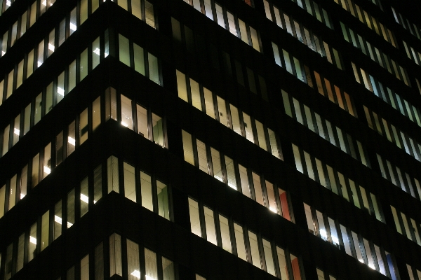 Light architecture night skyscraper Photo