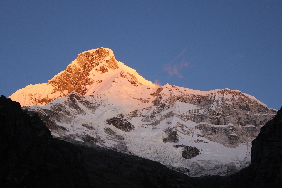 Rock berg schnee gipfel