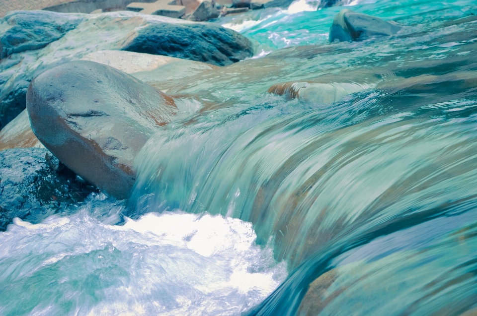 Sea water nature rock