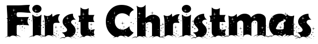 First Christmas Font