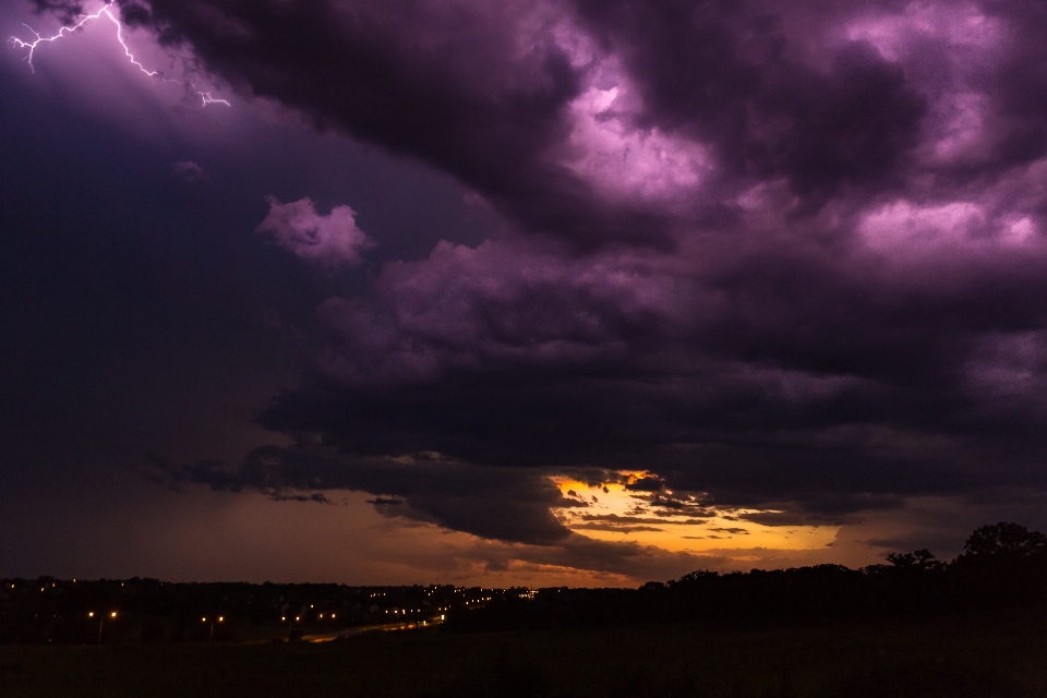 Cloud sky sunset night