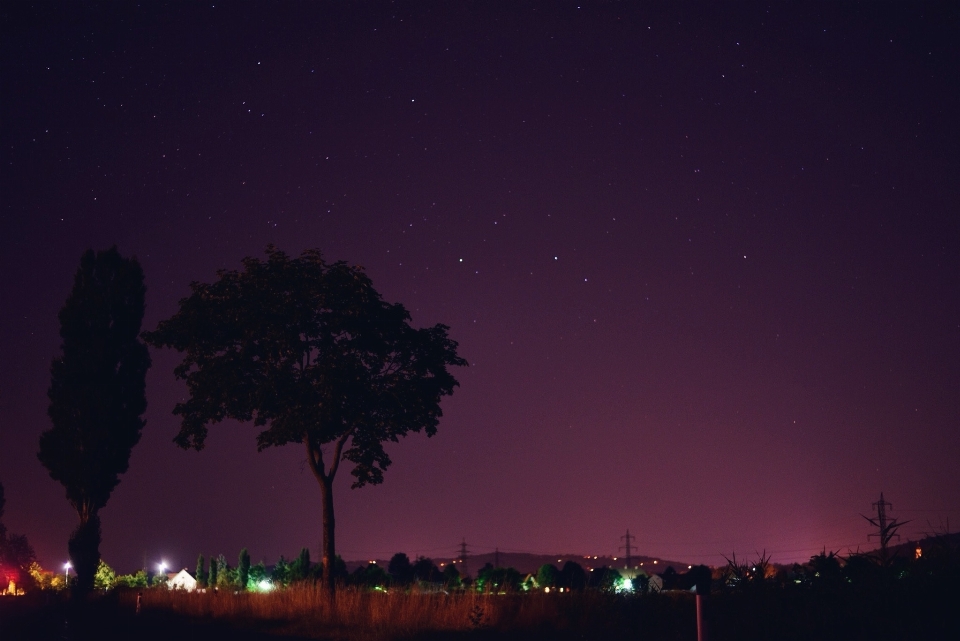 Gökyüzü gece yıldız atmosfer