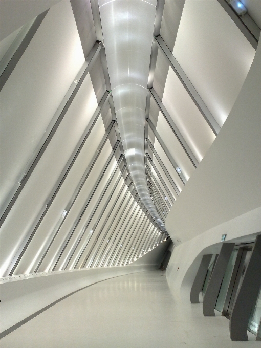 Architecture walkway ceiling curve