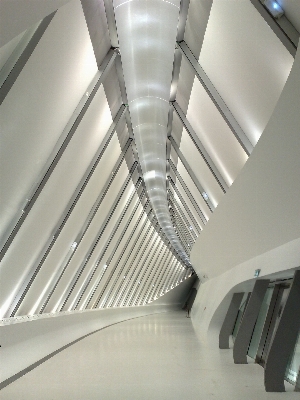 Architecture walkway ceiling curve Photo