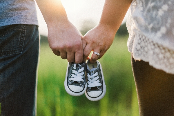 Hand man shoe ring Photo