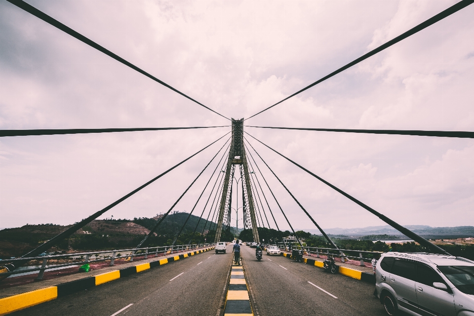 Estrada ponte carro autoestrada