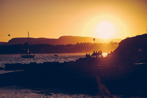 Sea coast water horizon Photo