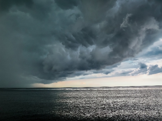 Sea ocean horizon cloud Photo