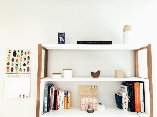 Desk table shelf living room Photo