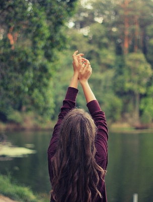 Girl woman hair photography Photo