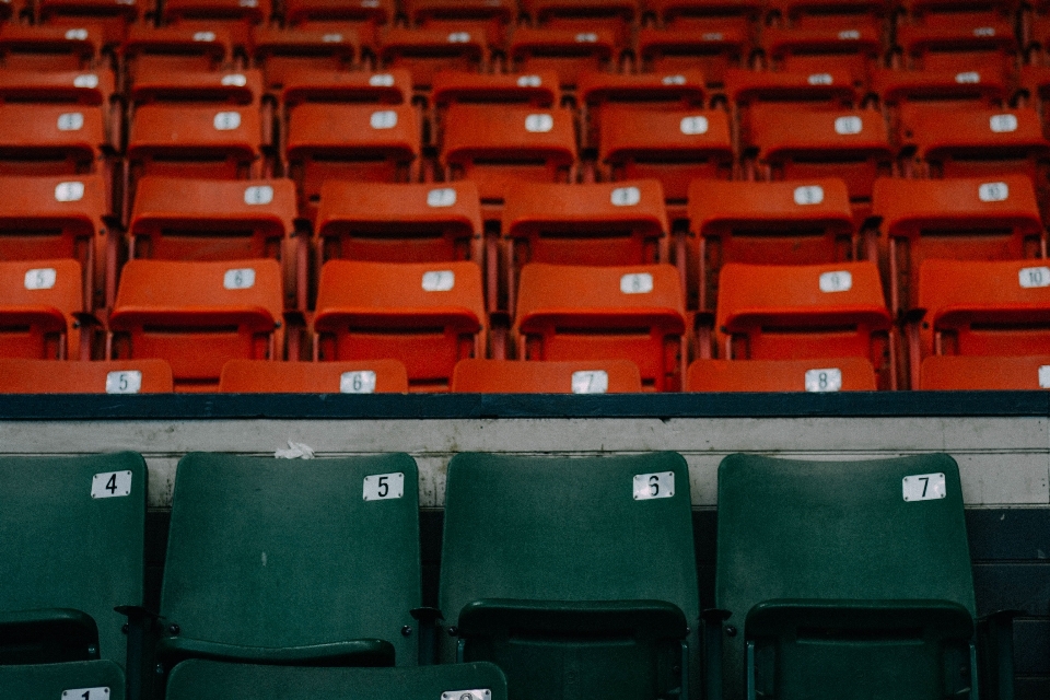 Structure baseball auditorium chair