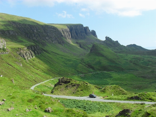 Landscape mountain meadow hill Photo