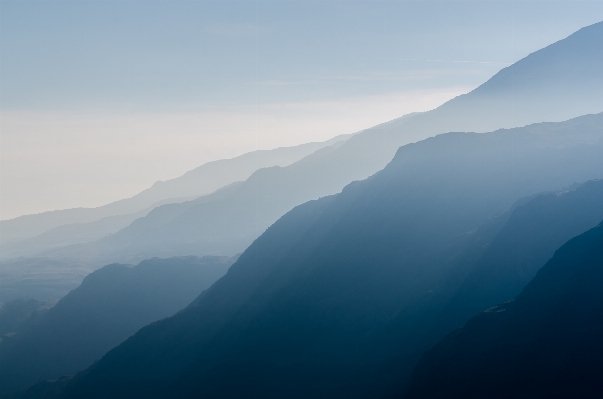 風景 自然 地平線 山 写真