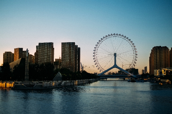 Horizon architecture sunset skyline Photo