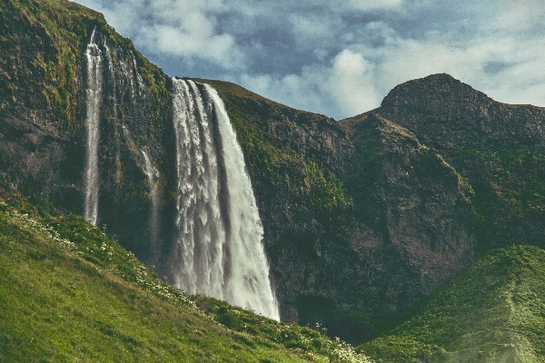 Landscape water rock waterfall Photo