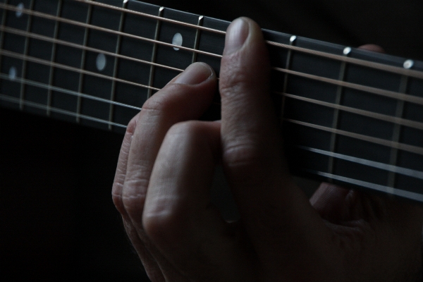 Hand guitar acoustic finger Photo