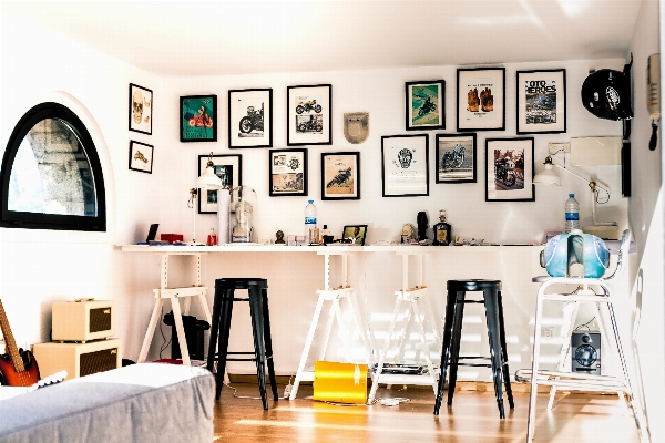 Home loft property living room Photo