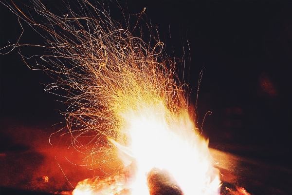 Sparkler flame fire bonfire Photo