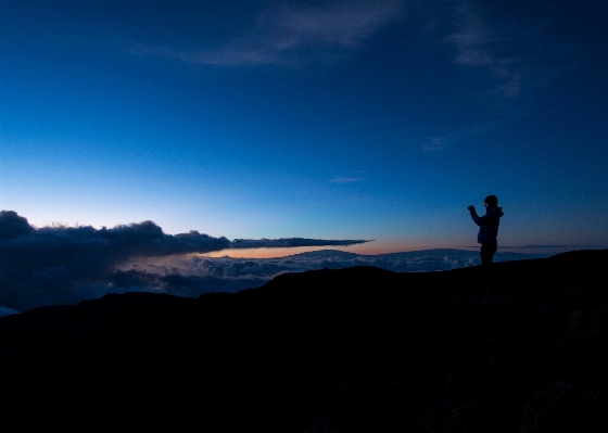 Sea outdoor horizon silhouette Photo