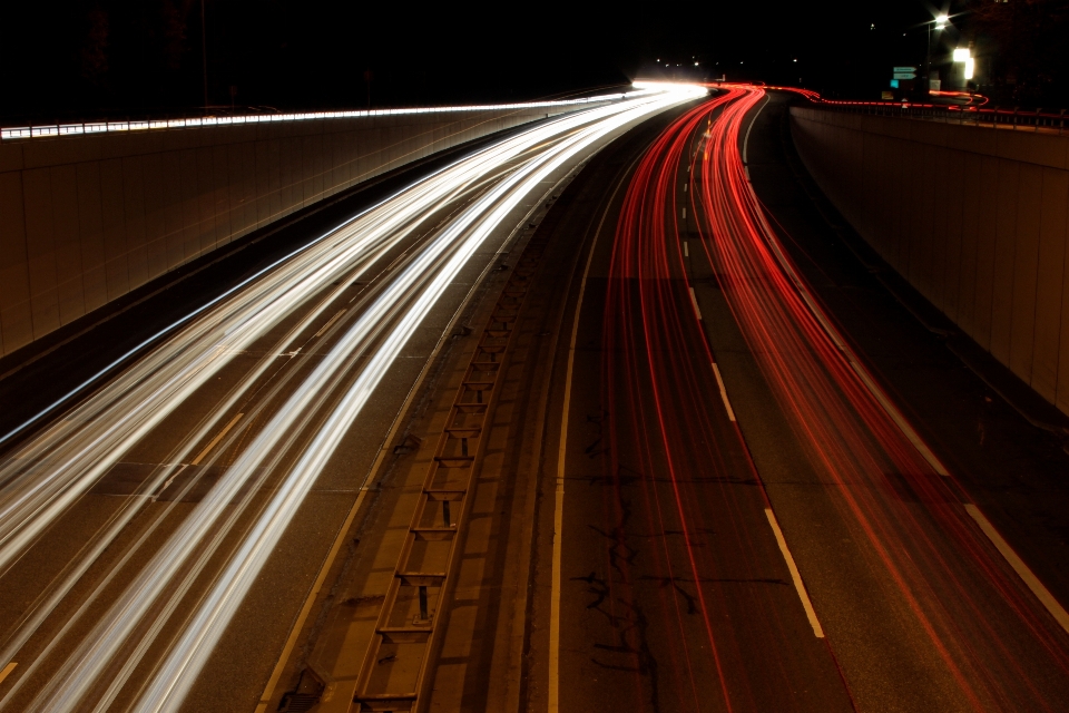 Licht straße brücke auto