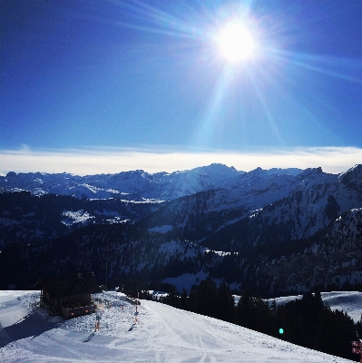 Berg schnee winter himmel Foto