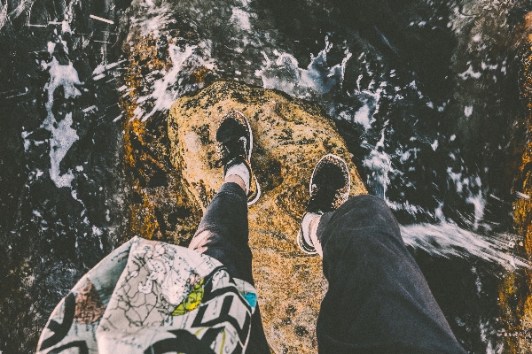 Water rock shoe snow Photo