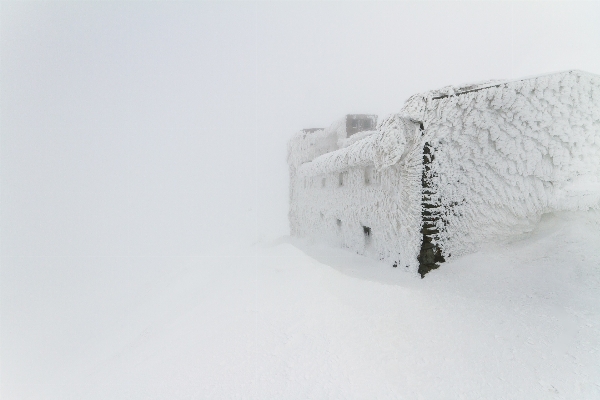 Hand snow white house Photo