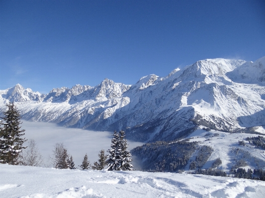 Foto Montaña nieve invierno cordillera
