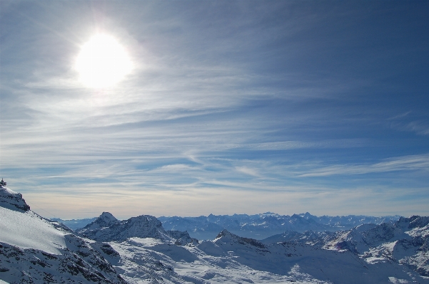 Mountain snow winter cloud Photo