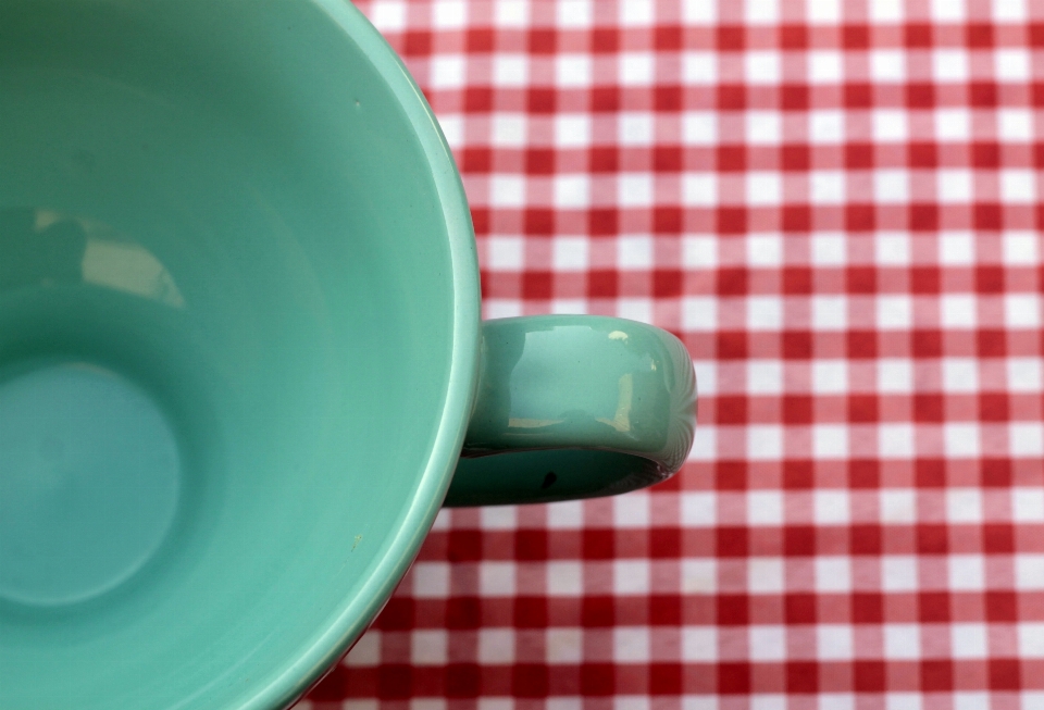 Table cup pattern green