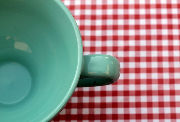 Tisch tasse muster grün Foto