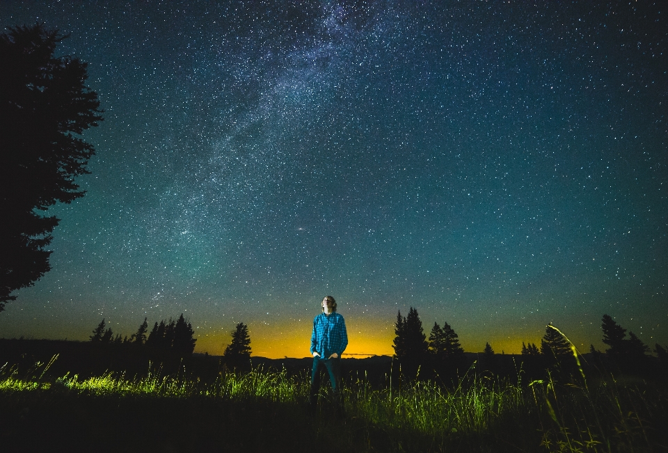 Lumière ciel nuit étoile