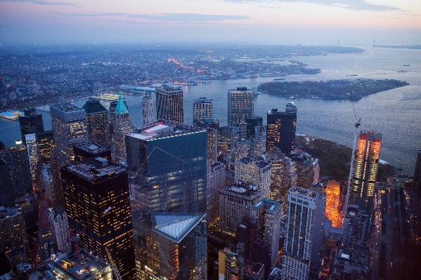 Horizon skyline night city Photo