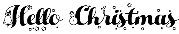 Hello Christmas Font