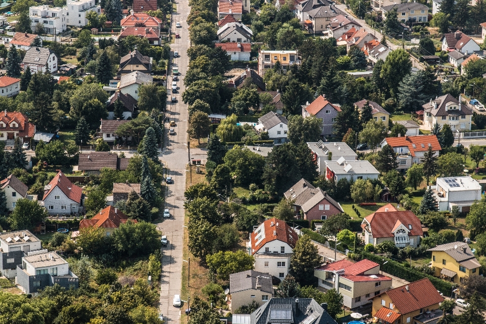 Miasto pejzaż miejski śródmieście
 wieś