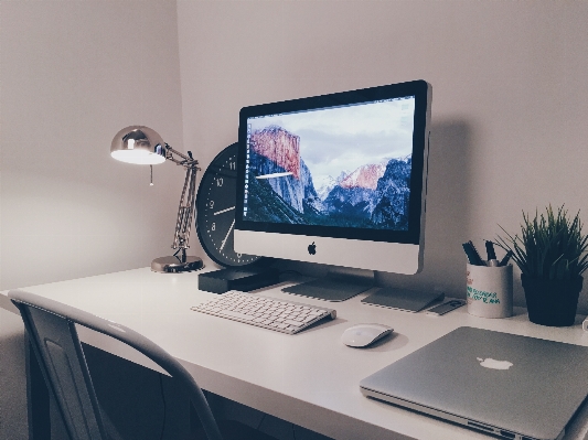 Desk table technology home Photo