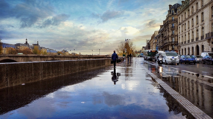 Foto Acqua inverno nube ponte