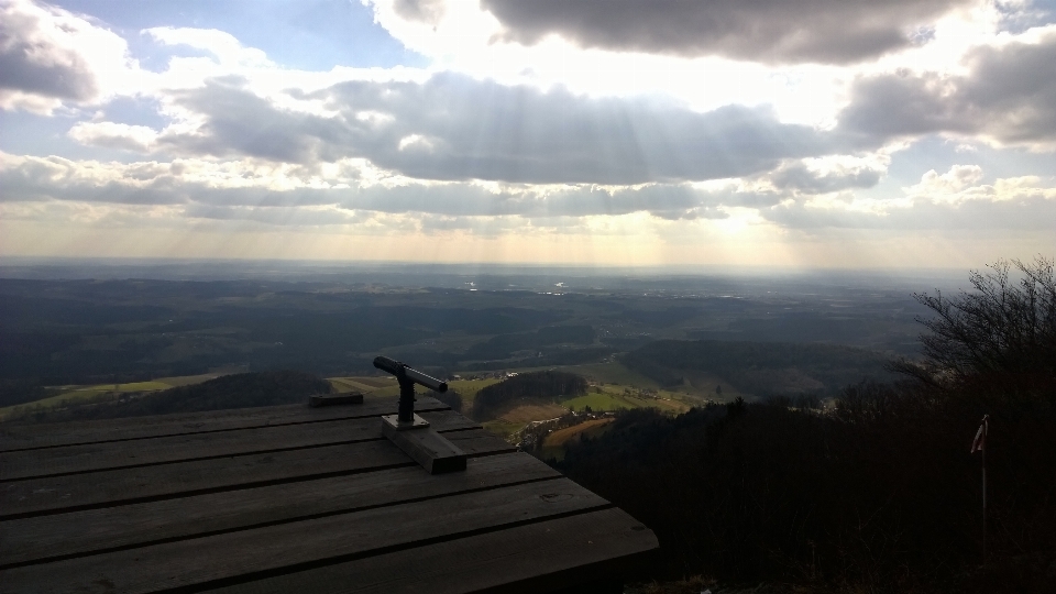 Horizont berg wolke himmel