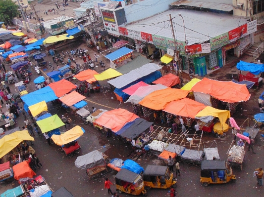 Foto Kota penjual pasar marketplace