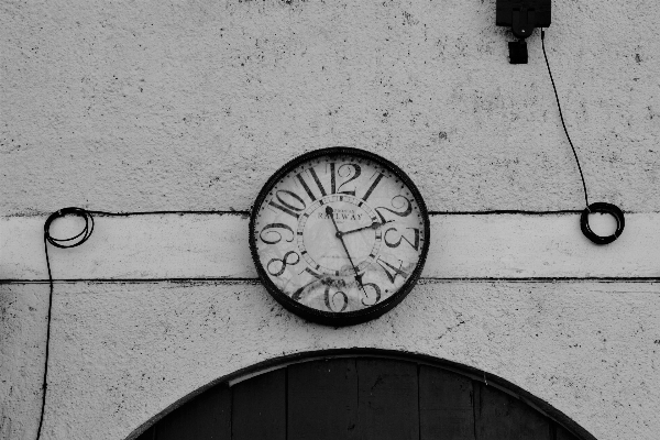 Black and white clock number Photo