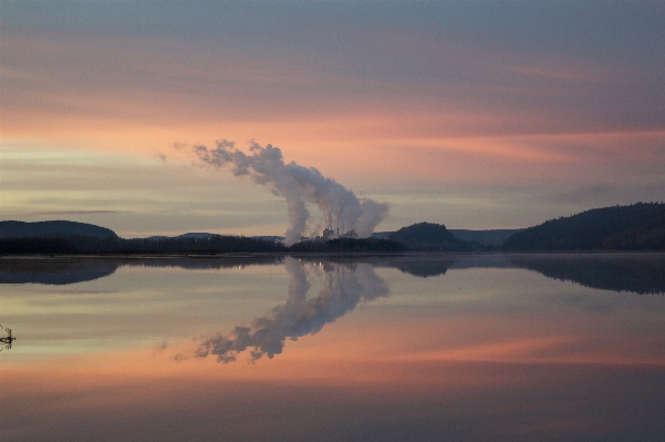 Sea horizon mountain cloud Photo