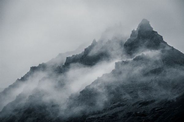 Berg wolke himmel nebel Foto